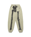 Nice Ghost Club Skull Graffiti Pigment Sweatpants [Beige]
