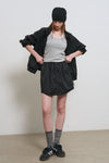 General Idea WOMAN Sheer Shirring Layered Banding Skirt