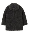 Bitter Cells Curly Collar Fur Jacket
