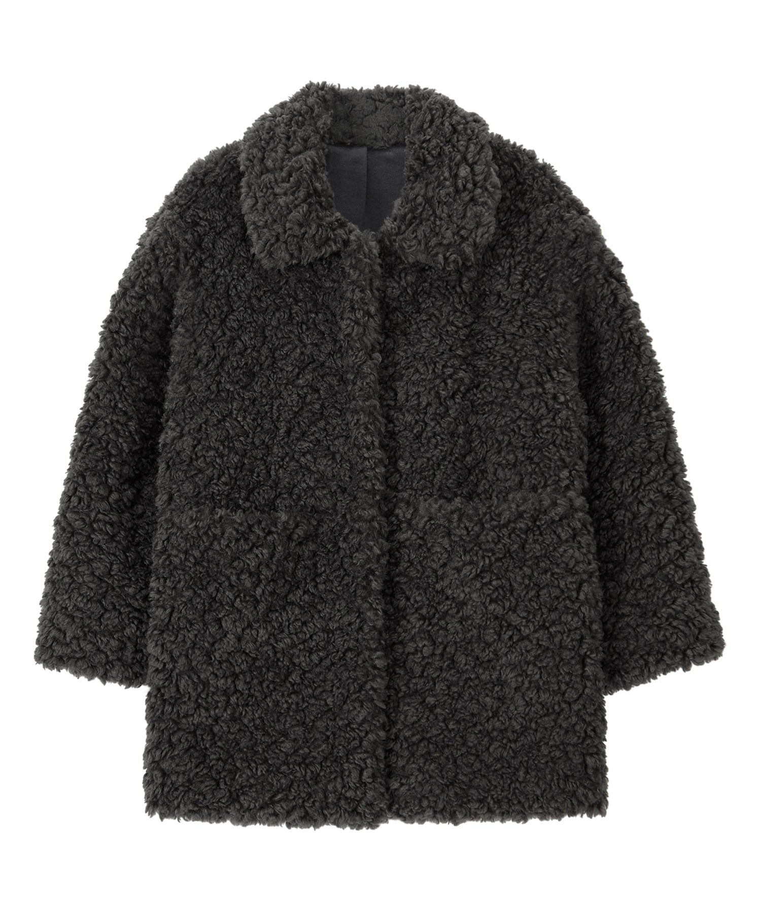 Bitter Cells Curly Collar Fur Jacket