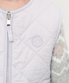 Marithé François Girbaud Kids Classic Logo Reversible Fleece Vest Light Purple