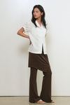 General Idea WOMAN Button Slit Skirt Set Pants
