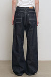 General Idea WOMAN Non-Fade Carpenter Pants [NAVY]