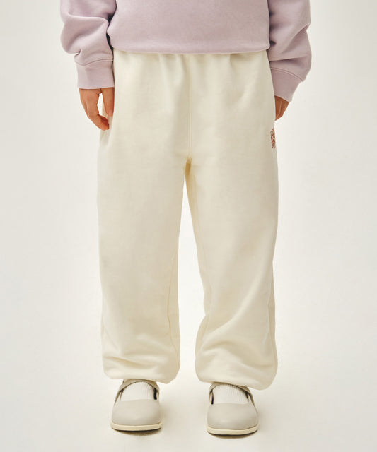 Marithé François Girbaud Kids Classic Logo Sweatpants Cream