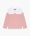 Marithé François Girbaud Kids Border Stripe Long Sleeve Tee Navy