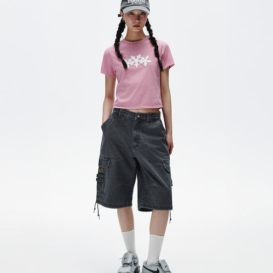Mahagrid Cut Off Cross Star Tee