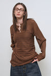 General Idea WOMAN Sheer Knit Scarf