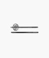 Marithé François Girbaud Circle Logo Slim Metal Hair Pin 2Pack
