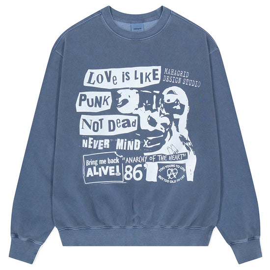 Mahagrid Love Punk Pigment Sweatshirt