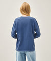 Marithé François Girbaud SHADOW CLASSIC LOGO DYEING LONG SLEEVE TEE blue