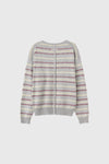General Idea WOMAN Mix Stripe V-Neck Pullover
