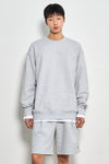 General Idea UNISEX Essential Cozy Crewneck [Melange Grey]