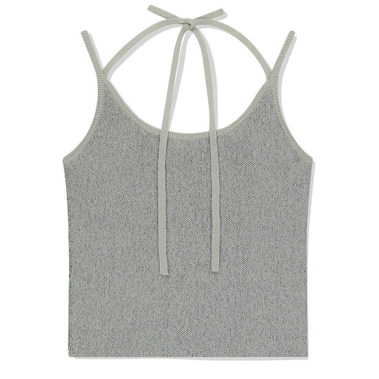 Mahagrid Lettering Sleeveless Knit