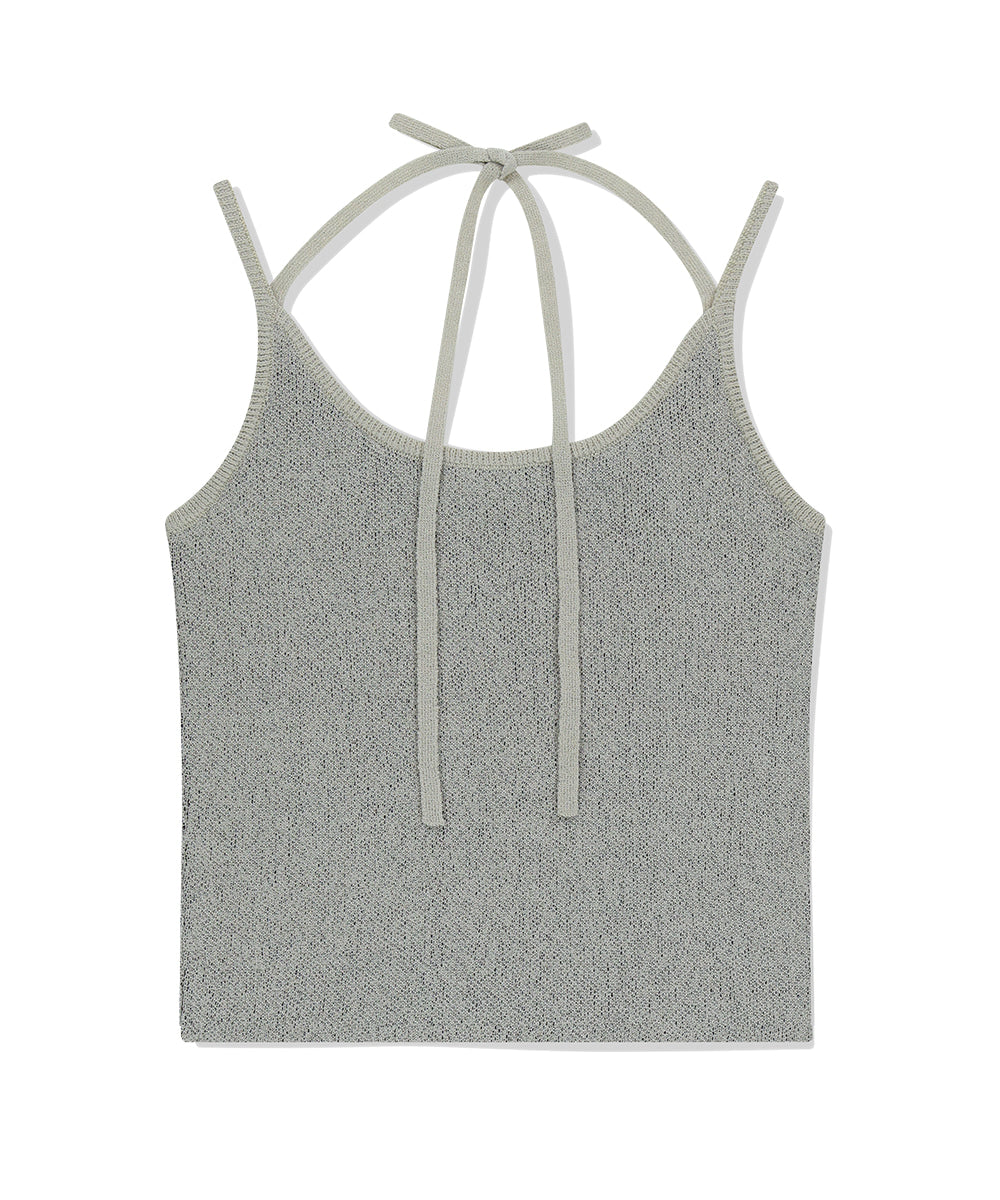 Mahagrid Lettering Sleeveless Knit