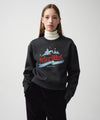 Marithé François Girbaud W Winter Chalet Crop Sweatshirt Brushed Charcoal