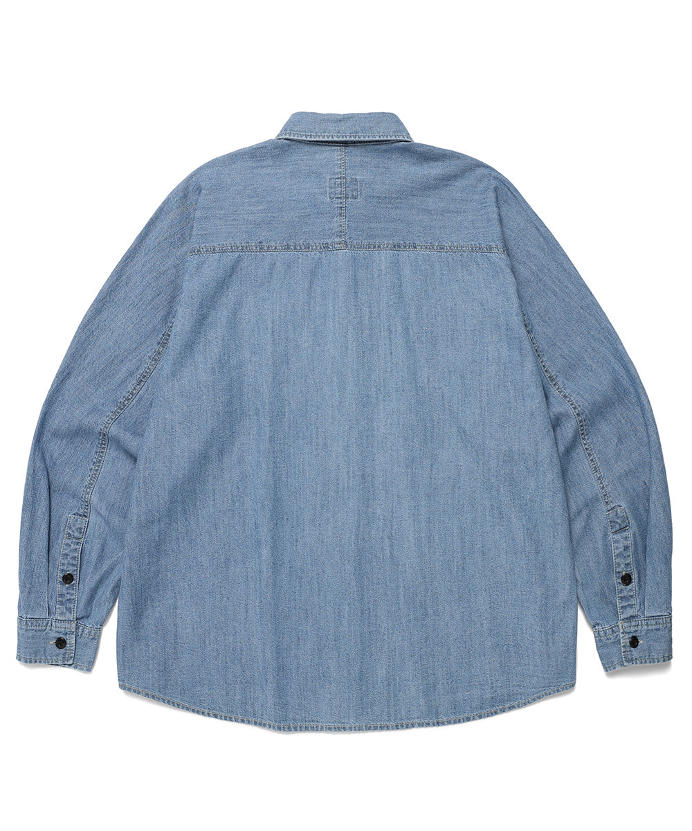 Cavish CVS WASHED DENIM SHIRT [BLUE]