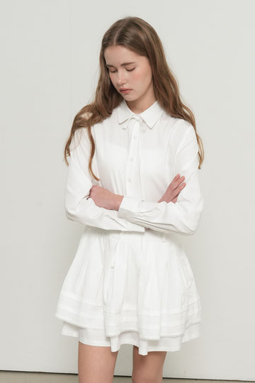 General Idea WOMAN Pleated Shirt Dress