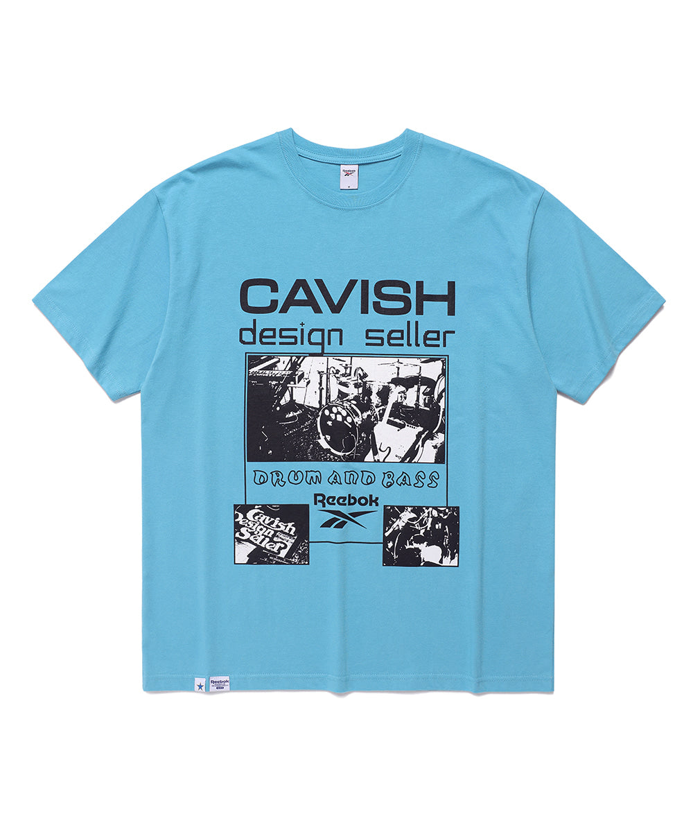Cavish CAVISH X Reebok DRUM AND BASS SS TEE [BLUE]