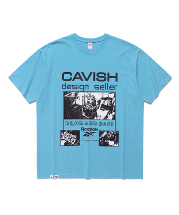Cavish CAVISH X Reebok DRUM AND BASS SS TEE [BLUE]