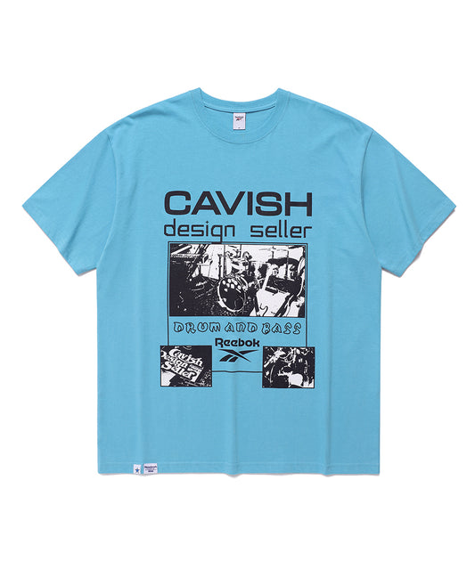Cavish CAVISH X Reebok DRUM AND BASS SS TEE [BLUE]