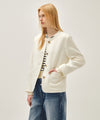 Marithé François Girbaud W TWEED ROUND NECK JACKET