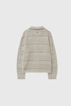 General Idea UNISEX Crochet Collar Knit Cardigan