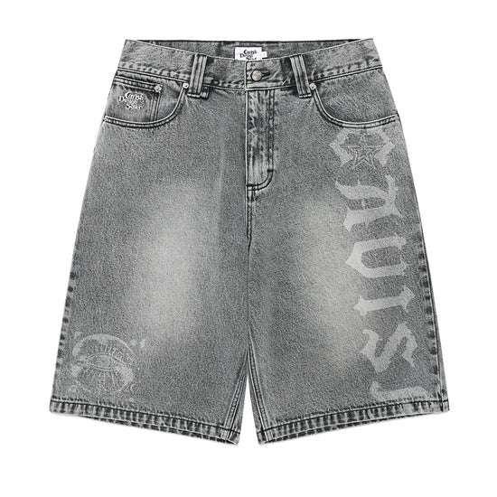 Cavish Overdyed Denim Shorts
