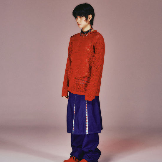 Nice Ghost Club 3 Stars Long Sleeve Knit Tee