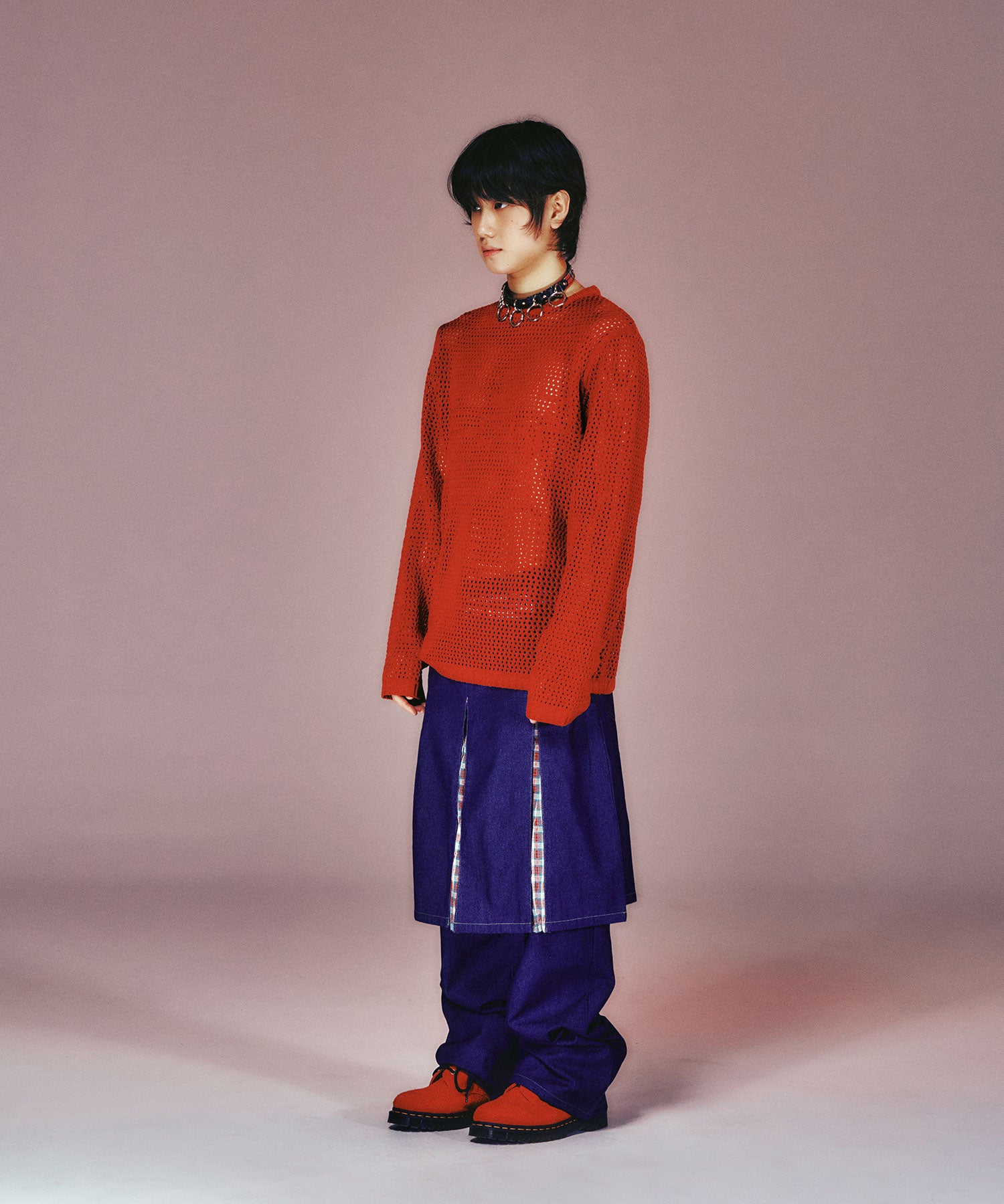 Nice Ghost Club 3 Stars Long Sleeve Knit Tee