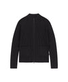 Mahagrid Two Tone Zip Up Cardigan