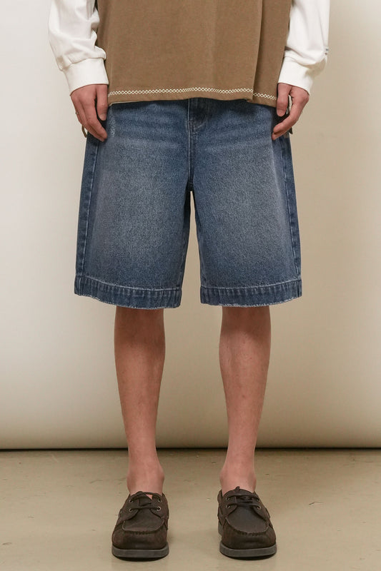 General Idea MAN Wide Bermuda Denim Pants