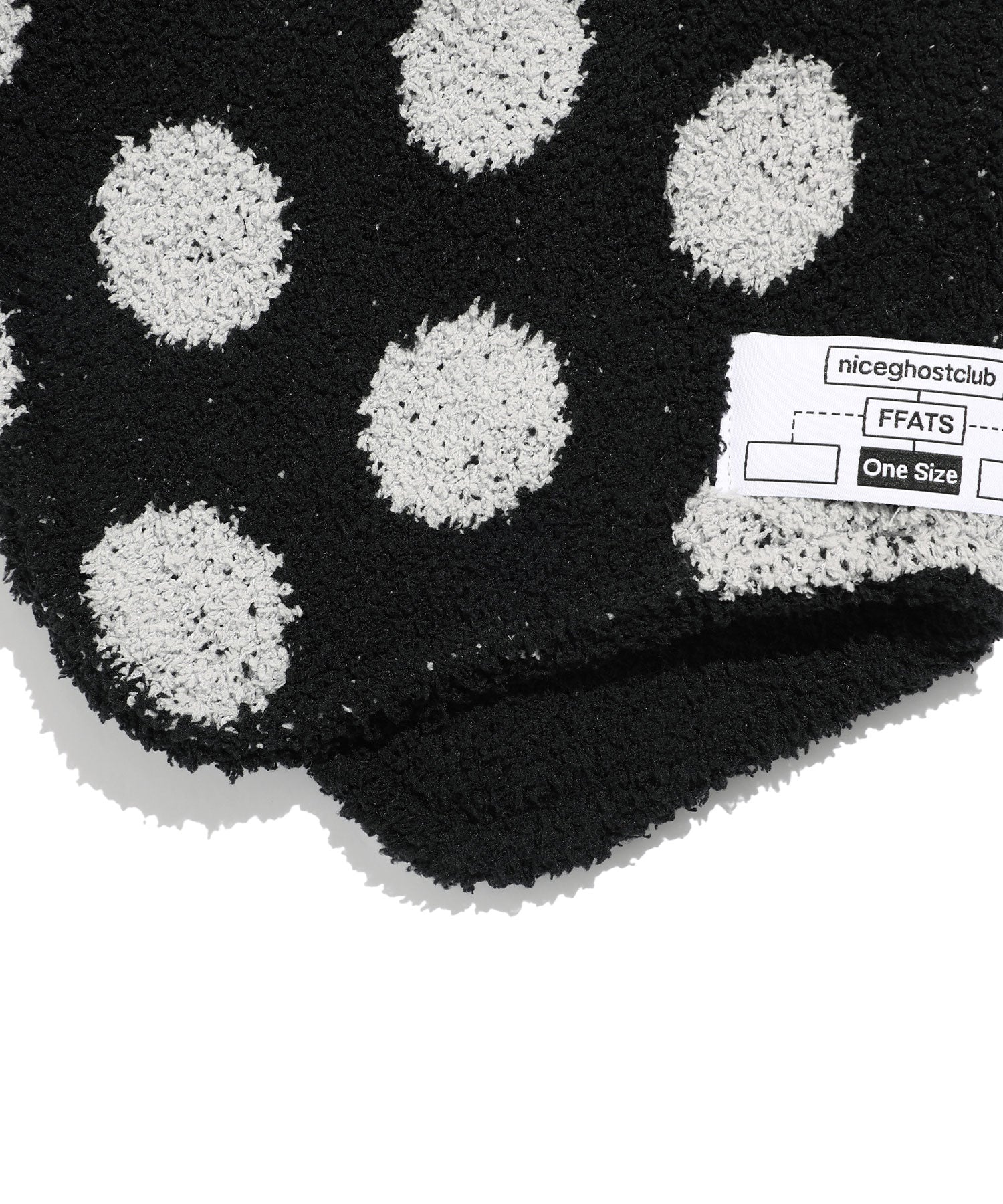 Nice Ghost Club FFATS Dot Earcap Beanie [Black]