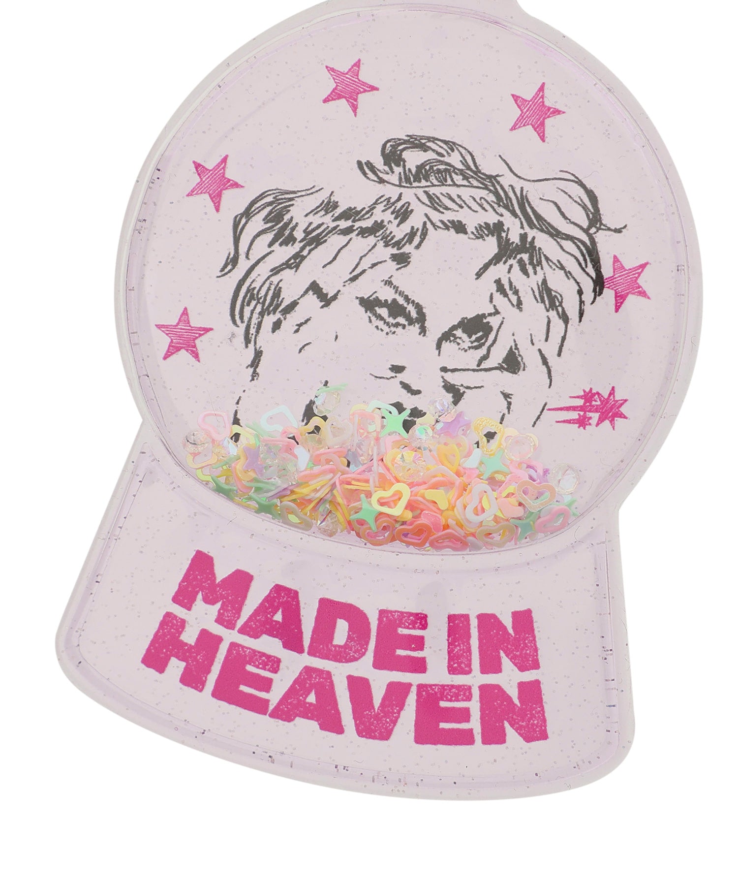 Nice Ghost Club Maniac Girl Snowball Key Chain [Pink]