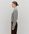 Marithé François Girbaud Marithé François Girbaud Sport W M+FG Logo Crop Pullover Melange Gray