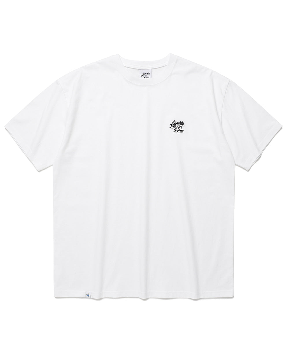 Cavish Gothic Seller Embroidered Logo Short Sleeve Tee