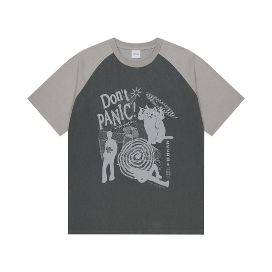 Mahagrid Don't Panic Pigment Raglan Tee