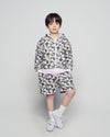 ADLV Kids AC Bear Allover Hoodie Zip Up