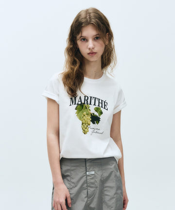 Marithé François Girbaud W Grape Graphic Tee