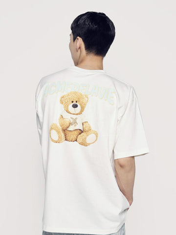 ADLV Rabbit T-Shirt Bear Short Sleeve T-Shirt