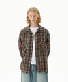 Mahagrid Cut Off Flannel Check Shirt