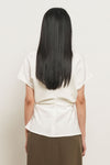 General Idea WOMAN Back Point Drape T-Shirt