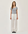 Marithé François Girbaud W MARINE EASY PANTS white