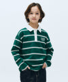 Marithé François Girbaud Kids Collar Stripe Long Sleeve
