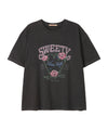 Bitter Cells Rose Petal Tee - Pigment Charcoal