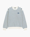 Marithé François Girbaud SMALL CLASSIC LOGO STRIPE SWEATSHIRT navy