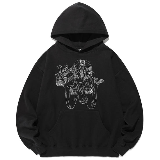 Nice Ghost Club Dark Fantasy Girl Hoodie