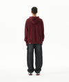 Mahagrid Applique Zip Up Hoodie