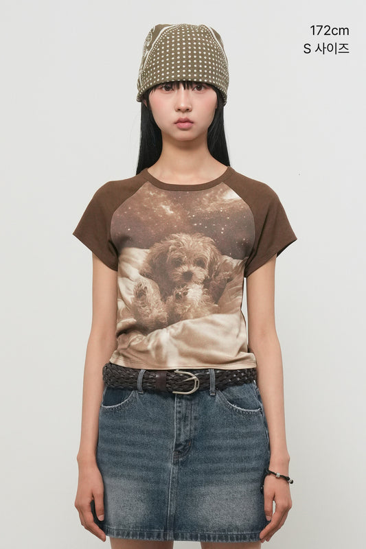 General Idea WOMAN Sleeping Pet Lingerie Tee