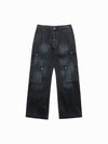 ADLV Paint Carpenter Detail Denim Pants