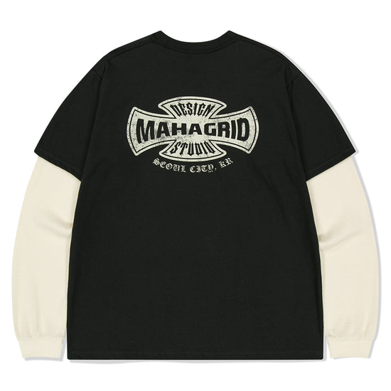 Mahagrid Cross Logo Thermal Long Sleeve Tee